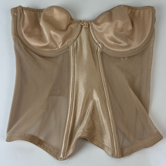 VTG Victoria’s Secret Nude Mesh Corset Top, 36C - Picture 1 of 7